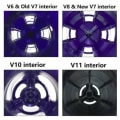 Miniatyrbillede 3 af 4: Børsterullebørsterulle til Dyson V6 V7 Dyreudskiftningsdeltilbehør -966821-01, 966084-01（Til Dyson V6, Old V7）