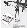 Miniatyrbillede 3 af 4: Cykel Forgaffel Clip Bærbar Cykel Cykel Reservedele Modificeret Aluminium Forgaffel (Gul)