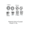 Miniatyrbild 2 av 4: 4st öronproppar Set Opal Flower Ear Studs För Bröllop