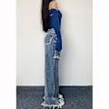 Miniatyrbillede 5 af 5: lige jeans i nyt design til kvinder XL