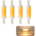 Pikkukuva 1 / 5: Kappaleet R7S LED 78mm himmennettävät polttimot 10W 230V, lämmin valkoinen LED-polttimo 3000K, 800LM COB LED-polttimot, 360° valon kulma, vastaava