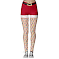 Miniatyrbillede 1 af 3: Jule leggings til kvinders yogabukser Mesh XL