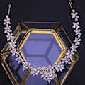 Miniatyrbillede 2 af 3: Blomsterbrudepandebånd Cubic Zirconia Bryllupshårbånd Tiaraer Kroner Smykker Gaver Til Kvinder Piger Gold