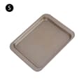 Metallisk Rektangulær Brødform Flerbruks Holdbar Bakeplate DIY Bakverk 24 X 18 cm Gull
