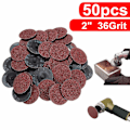 Miniatyrbillede 1 af 3: 50 stk Sandpapir Slibeskive Slibemaskine Slibemiddel