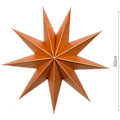 Miniatyrbillede 2 af 4: 3 stk 30cm Papir Star Folde Orange Sæt