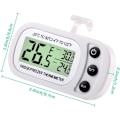 Miniatyrbillede 2 af 5: Pak vandtæt digitalt køleskabstermometer Stort LCD, fryserumstermometer med magnetisk bagside, uden dikkedarer nemt