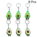 Pikkukuva 4 / 4: 6kpl Sarjakuvaavaimenperä avaimenperä avaimille Avocado Charm Creative avaimenperä riipus