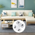 Miniatyrbild 4 av 4: 4PCS modulär soffanslutning, högkvalitativ metallsoffförregling för tvåsitssoffa