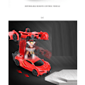 Pikkukuva 3 / 5: Transformer Toy Robot Automalli Sähköinen kaukosäädin Leluauto (Tummansininen)