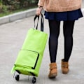 Miniatyrbillede 5 af 5: Foldbar trolleytaske Sammenfoldelig indkøbstaske med hjul