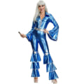 Miniatyrbild 4 av 4: Blå Jumpsuit i konstläder (XL)