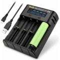 Miniatyrbillede 1 af 5: 18650 batterioplader 4 pladser til 18650 21700 26650 lithium AA AAA Nimh batteri