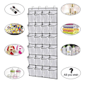 Miniatyrbillede 4 af 5: Over The Door Shoe Organizer 24 store netlommer, hvid
