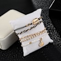 Miniatyrbild 5 av 5: 5 st Bohemian Single Layer Anklet Dam Shell Charm Anklet Beadwork Beach Armband Anklet