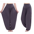 Miniatyrbillede 1 af 2: Yogabukser med brede ben til kvinder Dark Gray M