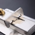 Miniatyrbillede 3 af 4: Automatisk fjederlås i rustfrit stål kobberhovedlås dørlås dørlås badeværelsesdør bolt trædør tyverisikring