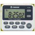 Miniatyrbild 2 av 5: Kökstimer, Digital timer, Magnetisk kökstimer, Timer med klocka, LCD-skärm och larm, med magnetisk baksida, Folda