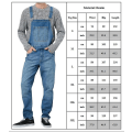 Miniatyrbillede 4 af 4: løse denim overalls til mænd Dark Blue M
