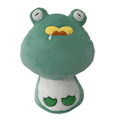 Miniatyrbillede 2 af 4: 35 cm Blød Sød Mange Dyr Sort Katte Dyr Ko Frø Plyspude A Mushroom Frog