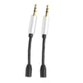 MMCX til 2,5 mm han til hun adapterkabel tabsfri plug and play lille hovedtelefonadapter