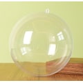 Miniatyrbilde 4 av 6: 10 stk Klare Plast Fyllbare Pynt Juletrærkule Dekorasjon DIY Håndverk Kule Egnet for Julaften Halloween Nyttår