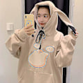 Miniatyrbillede 1 af 3: Elf Pikachu Sweatshirt Hættejakke Løs white l
