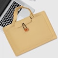 Miniatyrbillede 3 af 4: Moderigtig kvindelig bærbar Ipad-opbevaringstaske 14-tommer Apple Macbook Liner-taske Citrongul