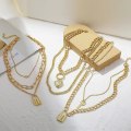 Miniatyrbillede 2 af 5: Halskæde Heart Pearl Metallic Element Choker Fashion smykker B1609 N2003-19