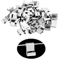 Miniatyrbild 2 av 5: 150-pack växthusglasklämmor, med 75 W trådklämmor för växthusglas och 75 Z överlappsklämmor för växthusglas för montering av växthus