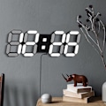 Pikkukuva 2 / 5: 3D-seinäkello LED digitaalinen herätyskello Pöytäkello Moderni sisustus Kaukosäädin Automaattinen himmennys Hiljainen Toimisto Koti Asuminen