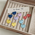 Miniatyrbillede 2 af 5: Øreringe New Arrival Heart Stud Girls&#39; Modesmykker Ac2499 D205
