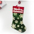 Miniatyrbild 1 av 3: Bronzing Snowflake Socks Julstrumpor Juldekorationer(5)