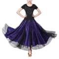 Pikkukuva 2 / 5: Aikuisten tupsupaljetilla latinalainen tanssimekko Royal Blue XXXL