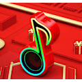Miniatyrbild 4 av 5: Bluetooth högtalare, Desktop Small Note Sound, Wireless Colorful RBG Lighting (Wood Grain),