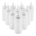 460ml 10-pack Plast Krydddispenser för Olivolja Vinäger Vit