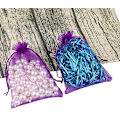 Pikkukuva 4 / 5: Läpinäkyvä mesh , 8*10cm, tummanvioletti, 100kpl