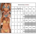Miniatyrbild 4 av 4: kvinnor Sexig Bikini String Set Vadderad Push Up Badkläder Sommar Beach Baddräkt Polka Dot White S