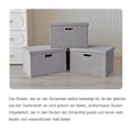 Miniatyrbillede 3 af 4: Sammenklappelig opbevaringsboks, opbevaringsboks, foldbar linnedtøjsopbevaringskurv, med låg, grå