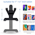 Miniatyrbillede 5 af 5: Universal Car Dashboard Tablet Holder, 360 graders rotation, TPU sugekop limstift, kompatibel med iPad Mini 4/3/2/
