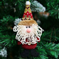 Miniatyrbild 3 av 5: Paket med 3 julprydnader Julgransdörrhängare Dekorationshänge Tillbehör Älg Snögubbe Jultomten Juldekorationer