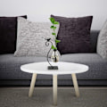 Miniatyrbillede 4 af 4: Hydroponic Planter Ornament Iron Desktop Vase (sort [26*12*8cm]) til bolig- og havedekoration