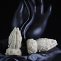 Miniatyrbillede 3 af 5: Buddha hånd statue Udsøgt hånd udskåret træ mikro landskab ornament hånd skulptur til stuen
