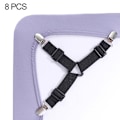 Miniatyrbillede 2 af 5: 3-vejs Justerbar Heavy Duty Sheet Holder Fastener Gripper Clip Sling Strap