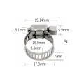 Miniatyrbillede 2 af 5: 12 stykker justerbar slangeklemme rustfrit stål slangeklemmer Clips Fastener (9-16mm)