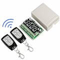 Miniatyrbild 5 av 5: relä Rf Trådlös Fjärrkontroll Switch 2 Sändare + Mottagare