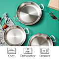Miniatyrbillede 3 af 5: Rustfrit stål Tyk Tør Pot Ramen Pot silvery S