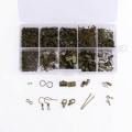 Miniatyrbillede 1 af 4: DIY Øreringstilbehør Øreringmateriale Perler Materialepakke Håndlavet smykketilbehør -Antik Cyan