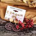 Miniatyrbild 4 av 5: Örhängen Set Flower Stud Modesmycken B1961 SJ25265