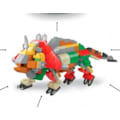 Miniatyrbillede 2 af 3: Snap-in kapsel dinosaur byggeklodser med små partikler, der er kompatible med børns intellektuelle legetøj (6 Tyrannosaurus Rex),
